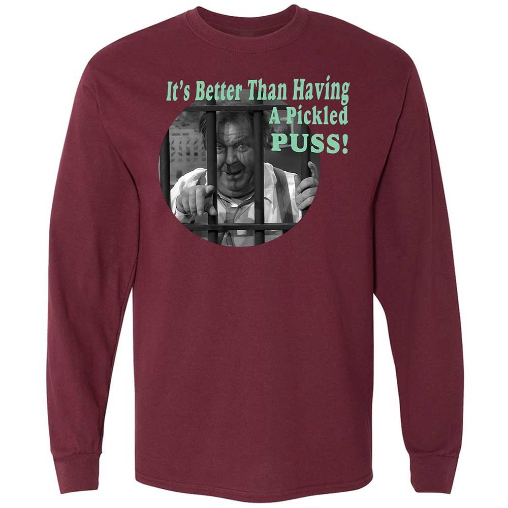 Long Sleeve T-Shirt - TAH84Y8T - Maroon - 16