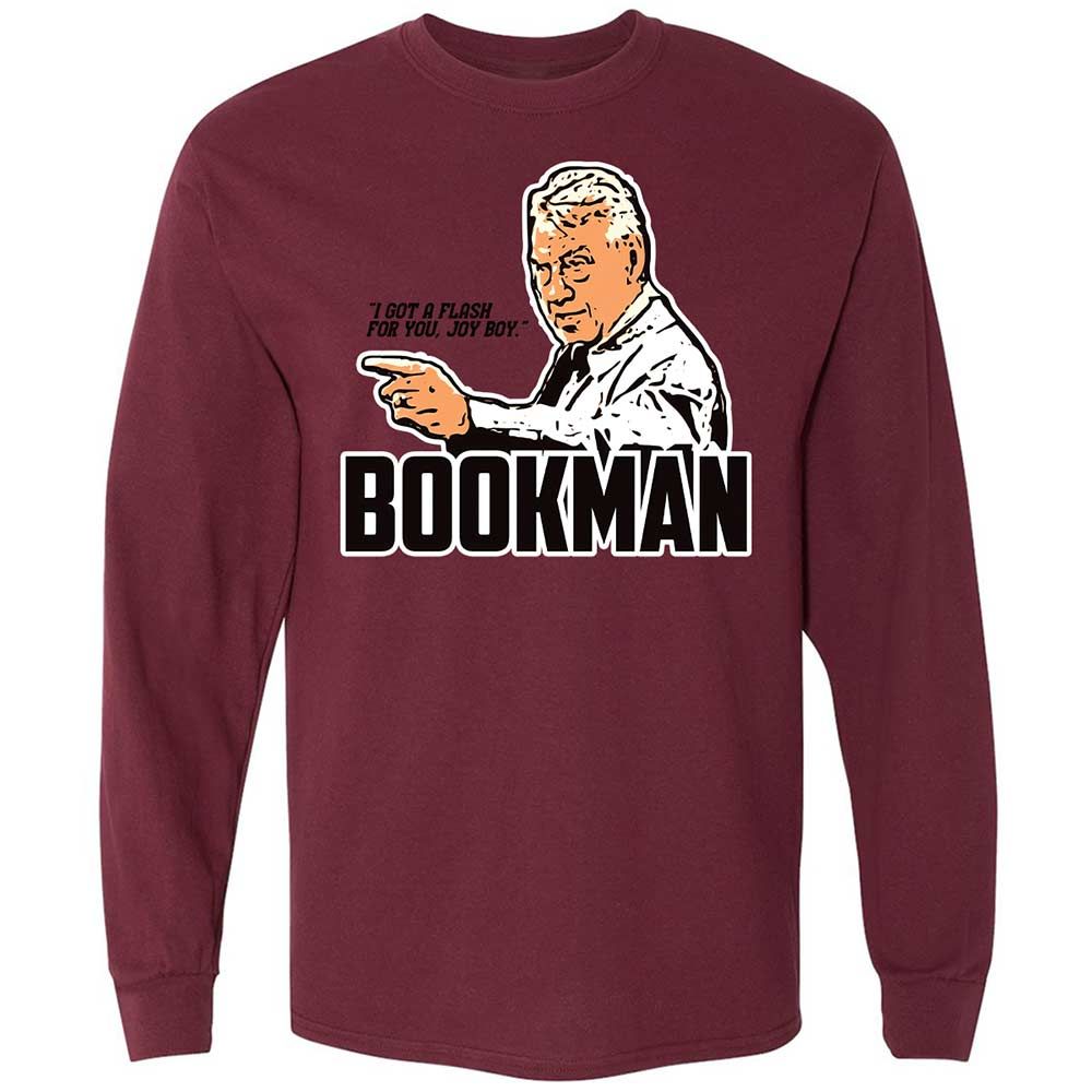 Long Sleeve T-Shirt - 1XLYZP9M - Maroon - 16