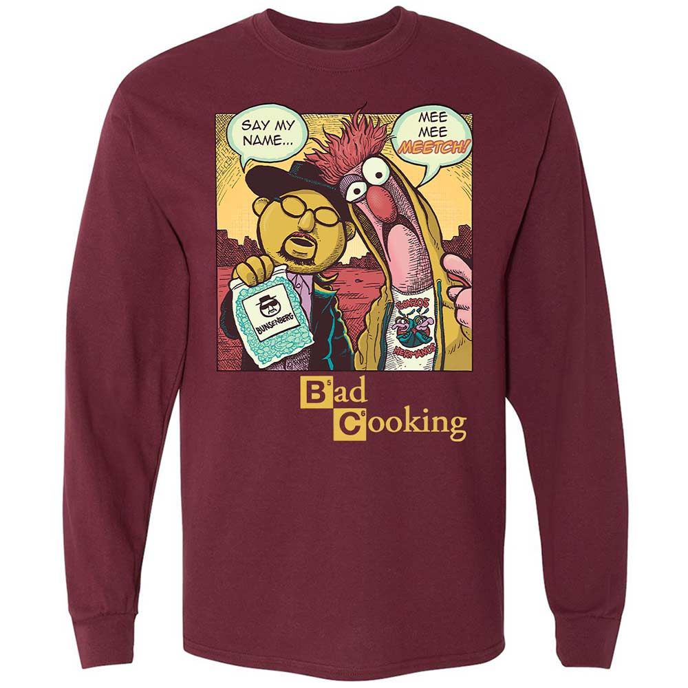 Long Sleeve T-Shirt - DKHZLXDK - Maroon - 16