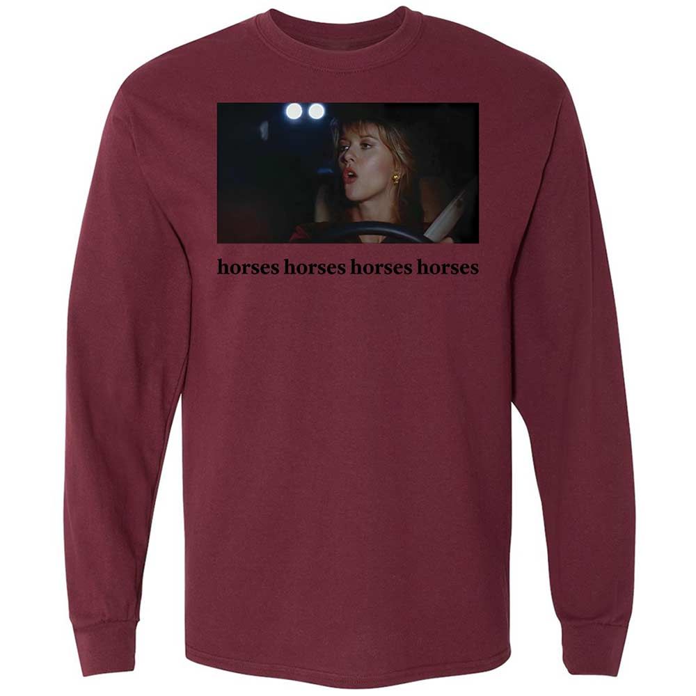 Horses horses horses horses - Maroon - 16