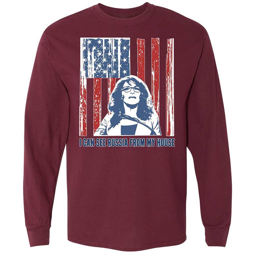 I can see Russia from my house - Maroon - 16