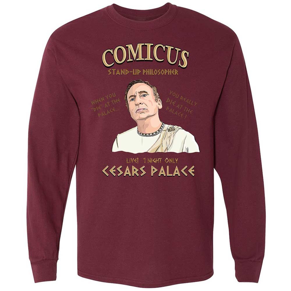 Comicus- Stand-up Philosopher - Maroon - 16
