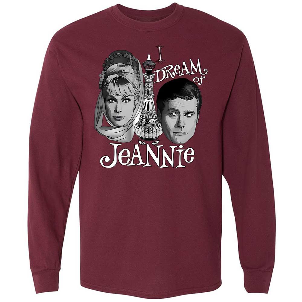 Long Sleeve T-Shirt - RJESR9LZ - Maroon - 16