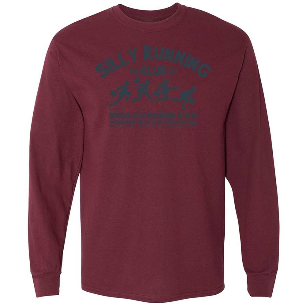 Long Sleeve T-Shirt - 3F7FGZJP - Maroon - 16