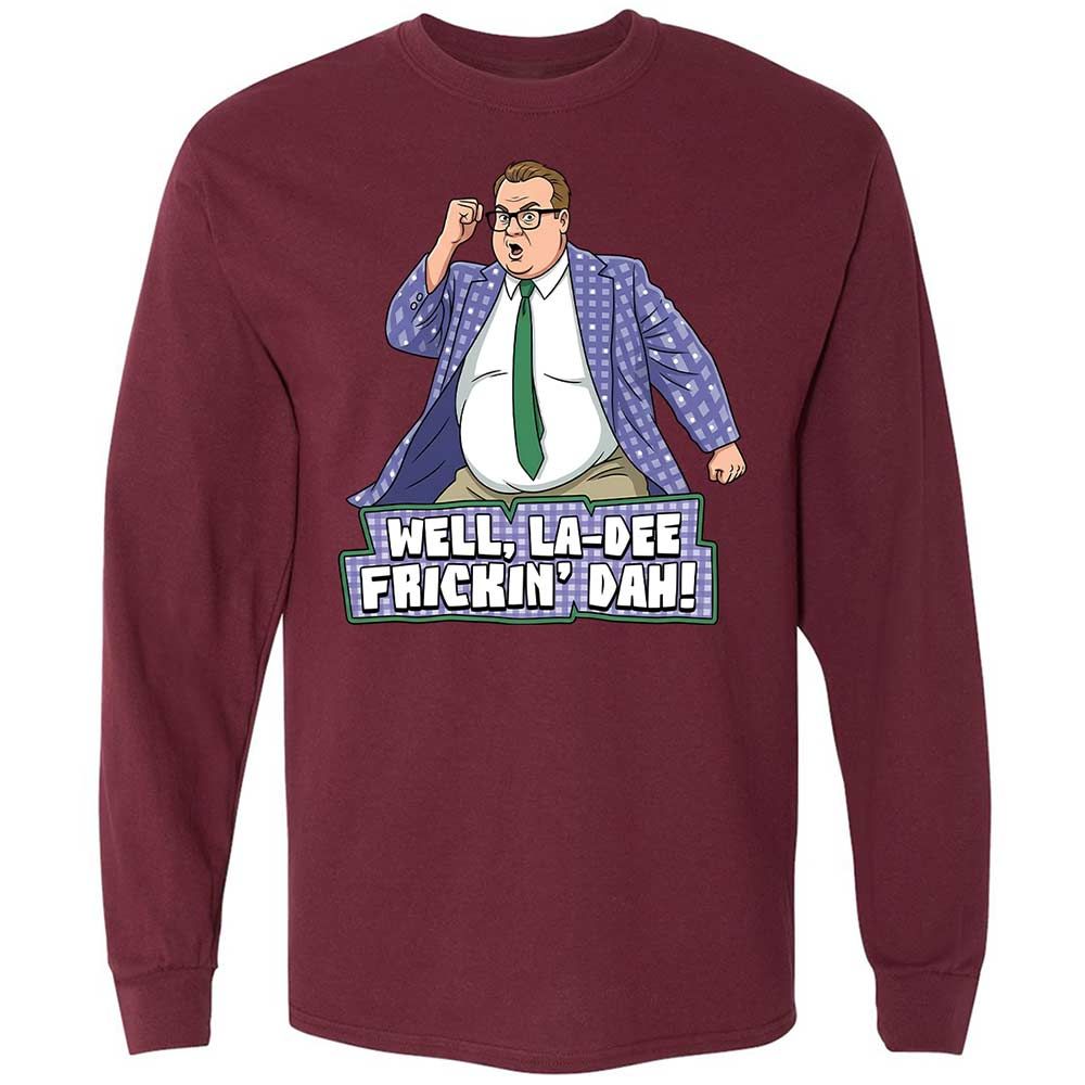 Long Sleeve T-Shirt - C3PPFGQN - Maroon - 16