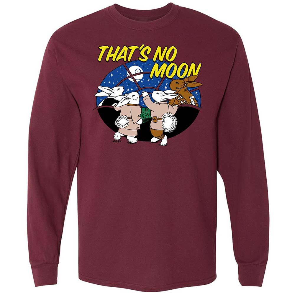 Long Sleeve T-Shirt - White - Maroon - 16