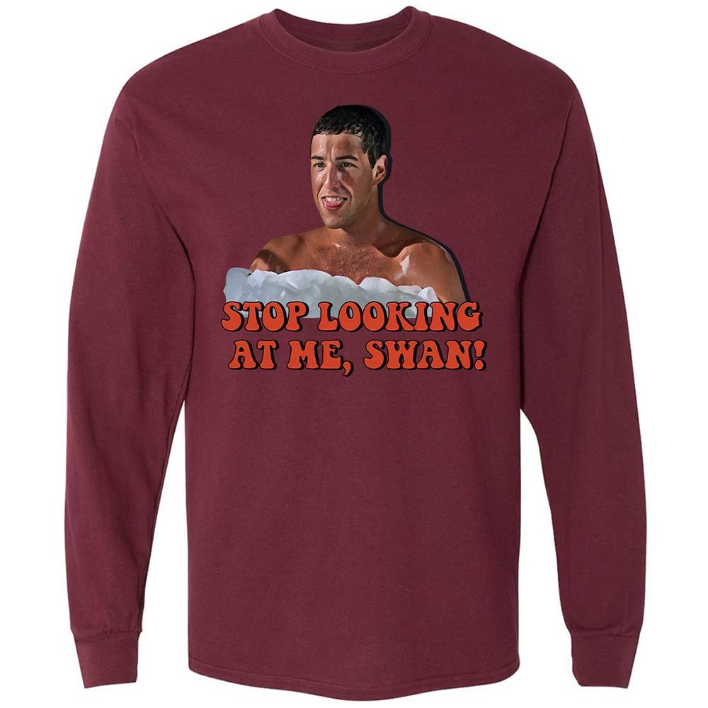 Long Sleeve T-Shirt - BC91P9TJ - Maroon - 16