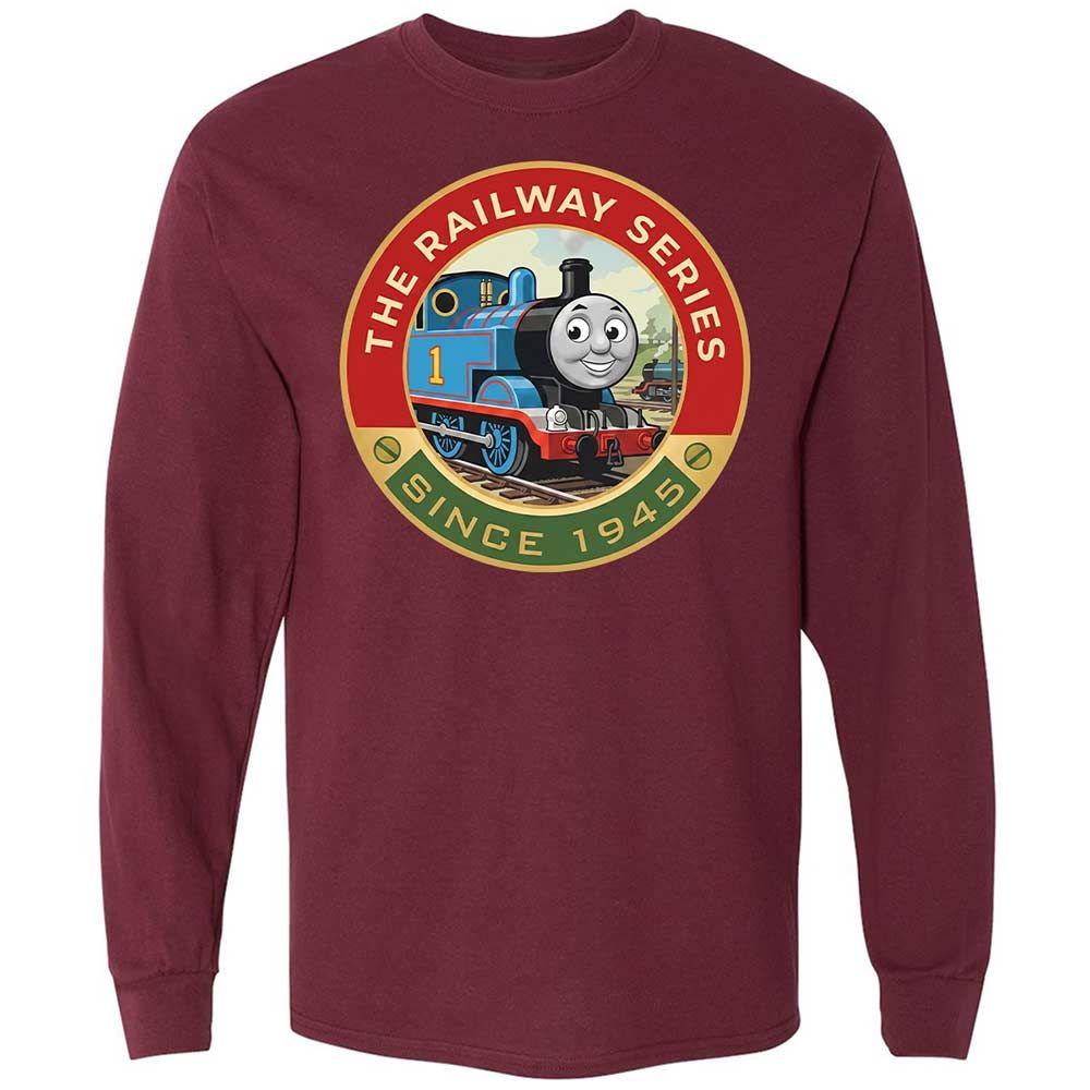 Long Sleeve T-Shirt - Y5C5TLPV - Maroon - 16