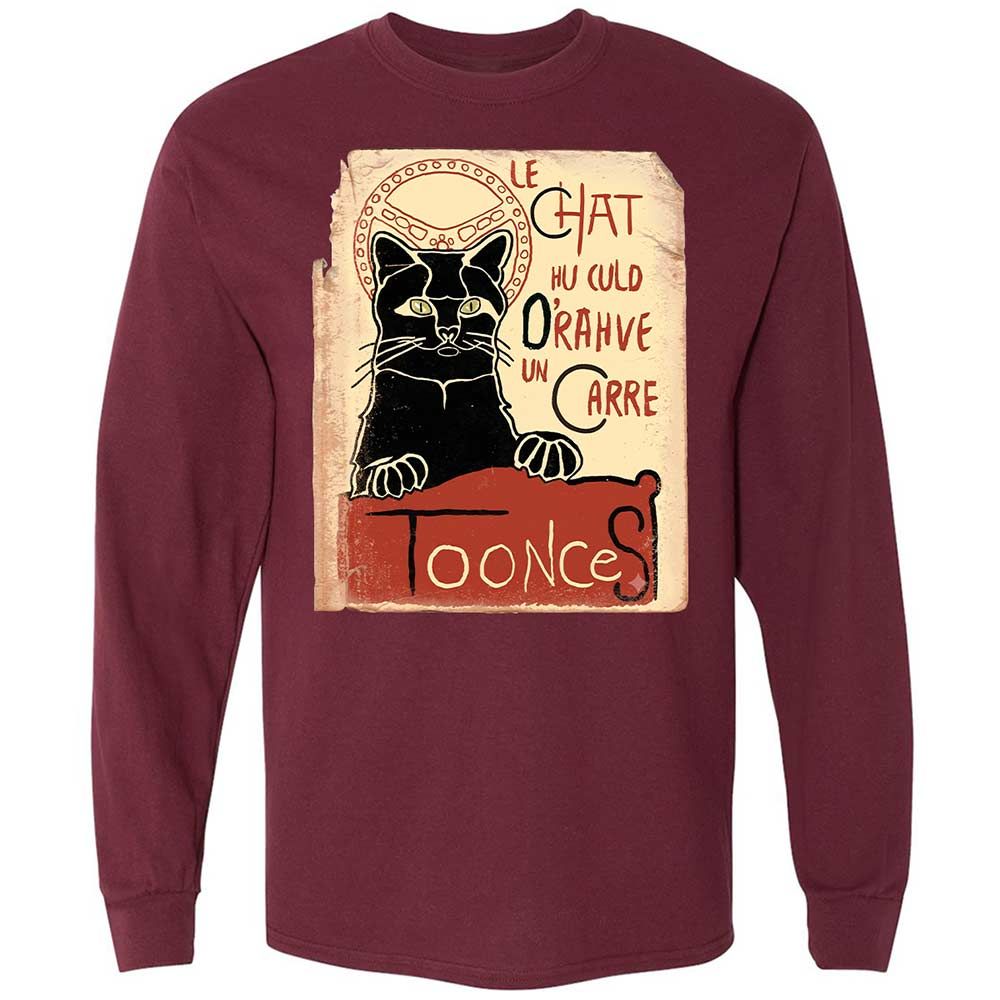 Toonces - Le Chat Noir - Maroon - 16