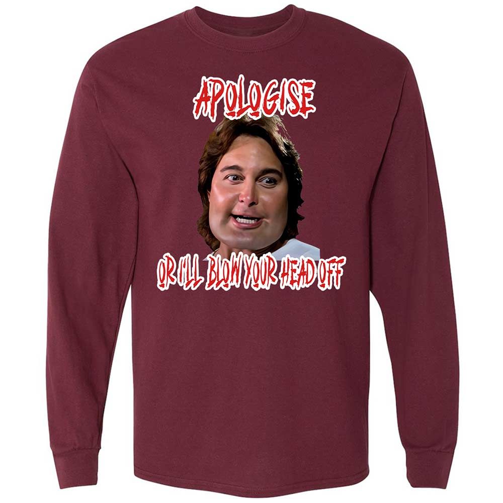 Long Sleeve T-Shirt - ZLXDWE12 - Maroon - 16