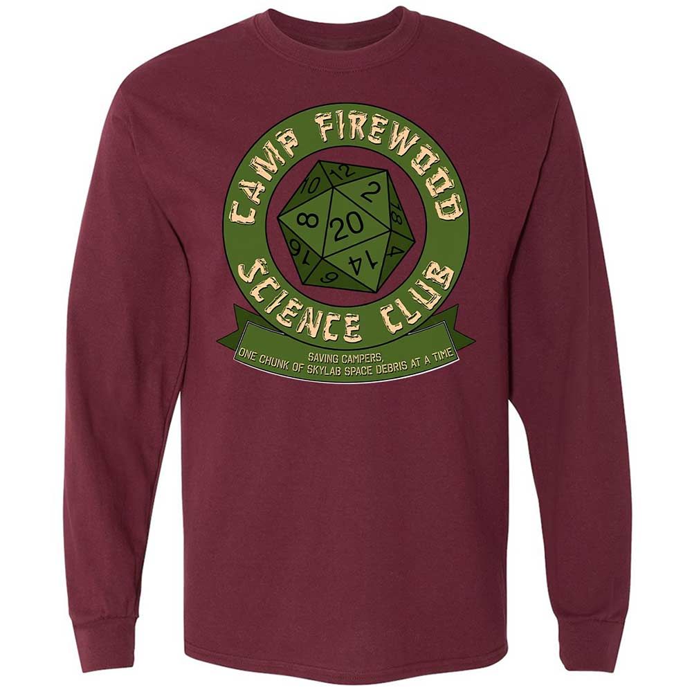 Camp Firewood Science Club - Maroon - 16