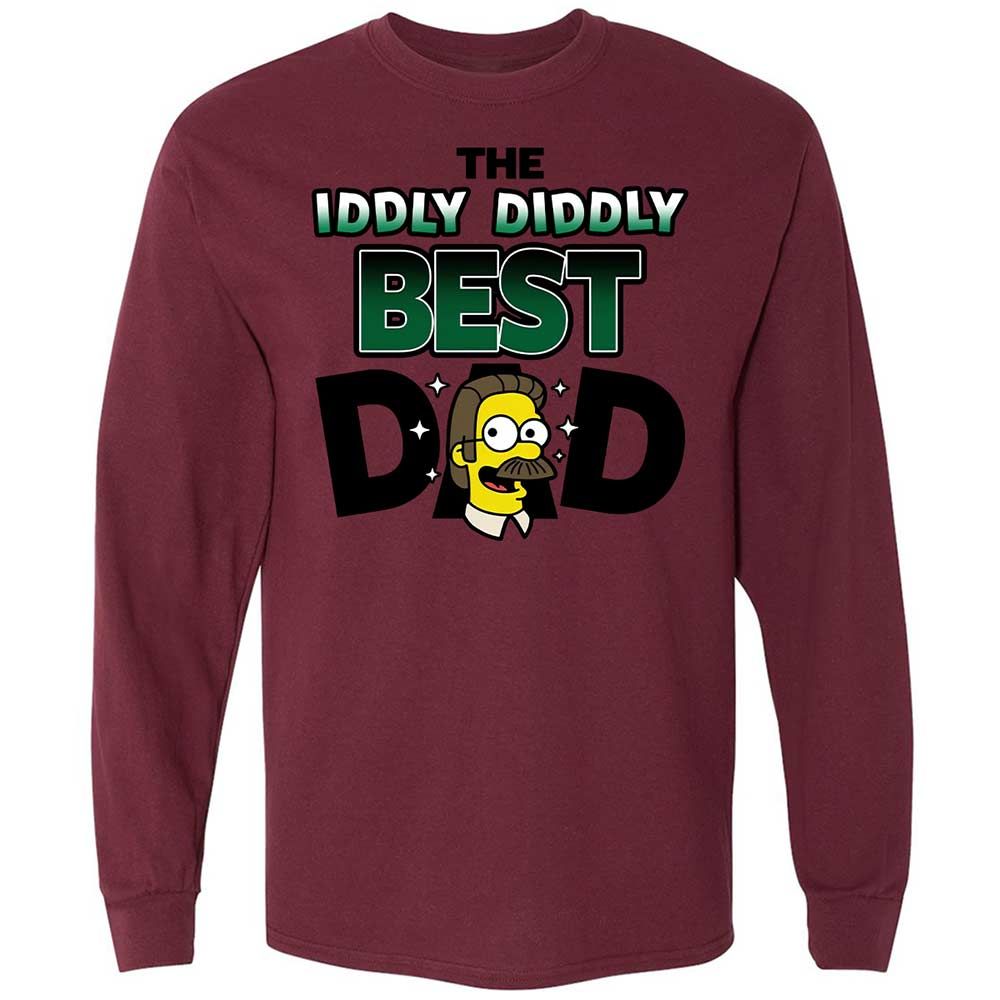 The Iddly diddly best dad - Maroon - 16