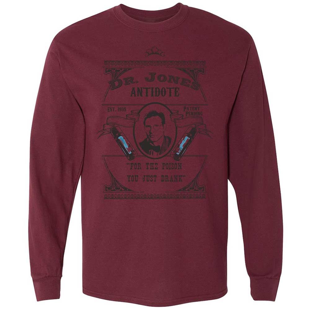 Long Sleeve T-Shirt - X5BF7B7D - Maroon - 16