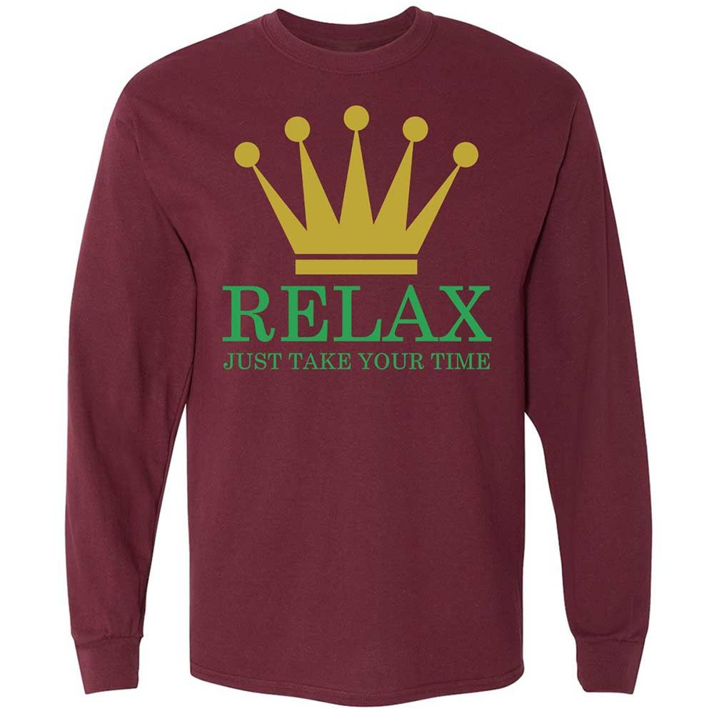 Relax Just Take Your Time - Maroon - 16