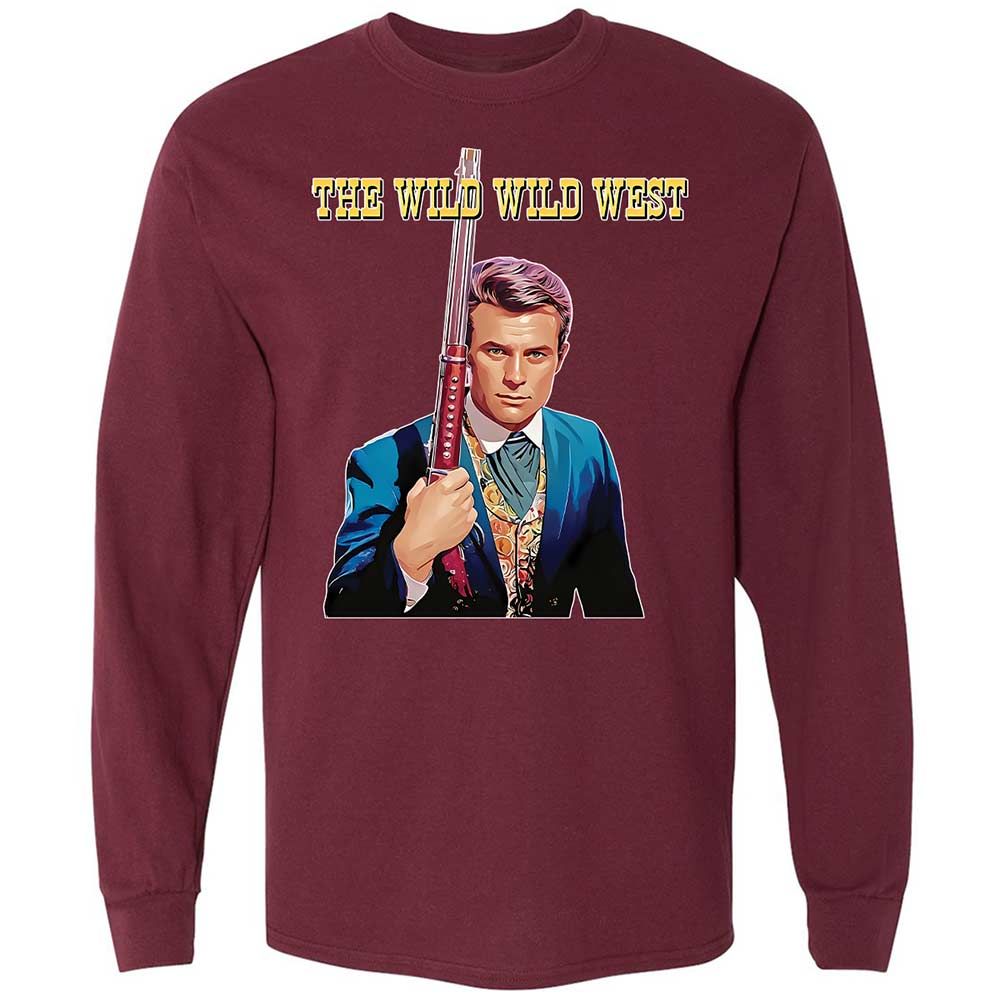 Long Sleeve T-Shirt - V51RYUA6 - Maroon - 16