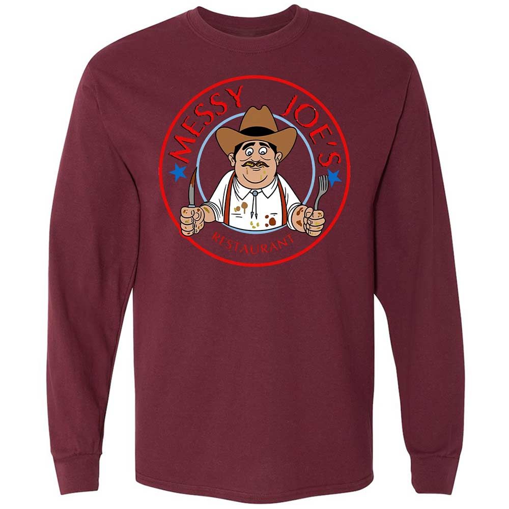 Long Sleeve T-Shirt - BWYEU42R - Maroon - 16