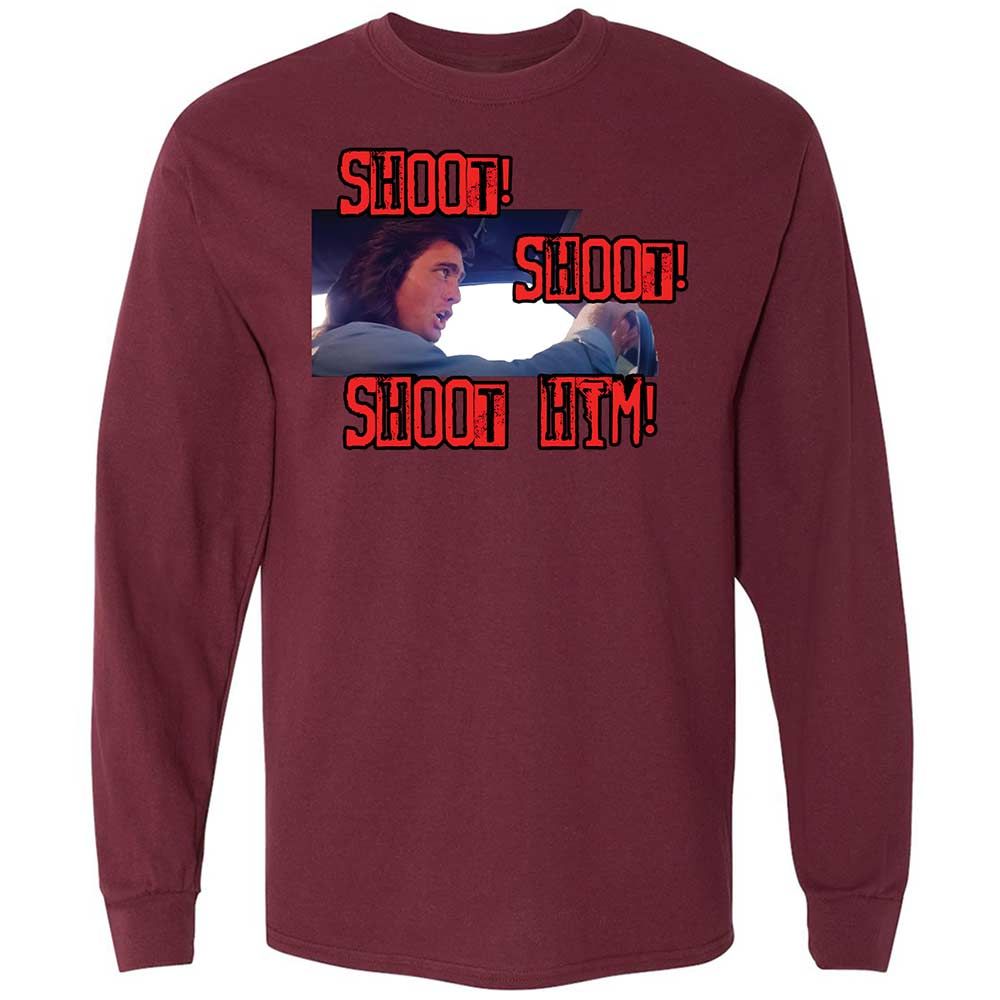 Long Sleeve T-Shirt - R9EH1UFH - Maroon - 16