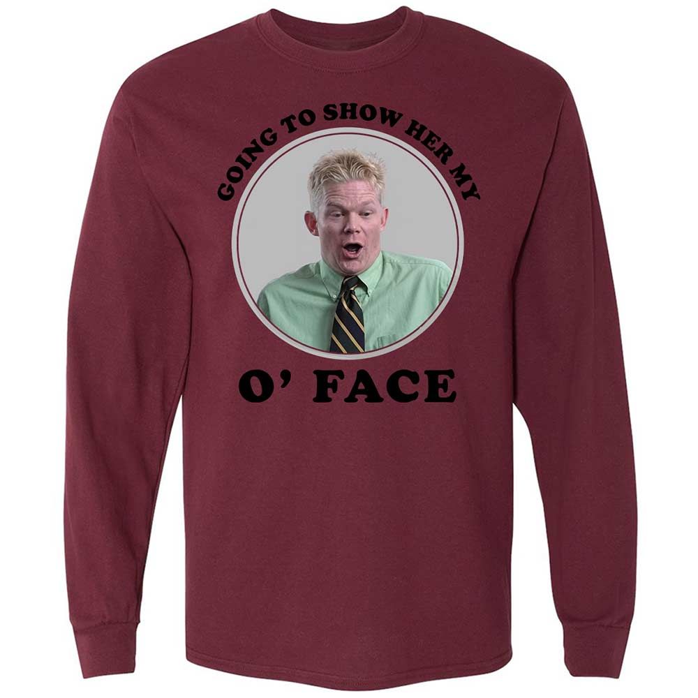 Long Sleeve T-Shirt - 9NRAXT1E - Maroon - 16