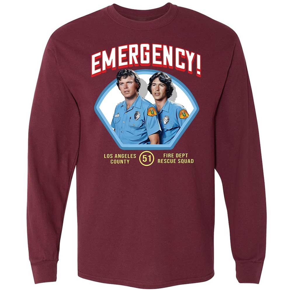 Long Sleeve T-Shirt - X9MZ3CXL - Maroon - 16