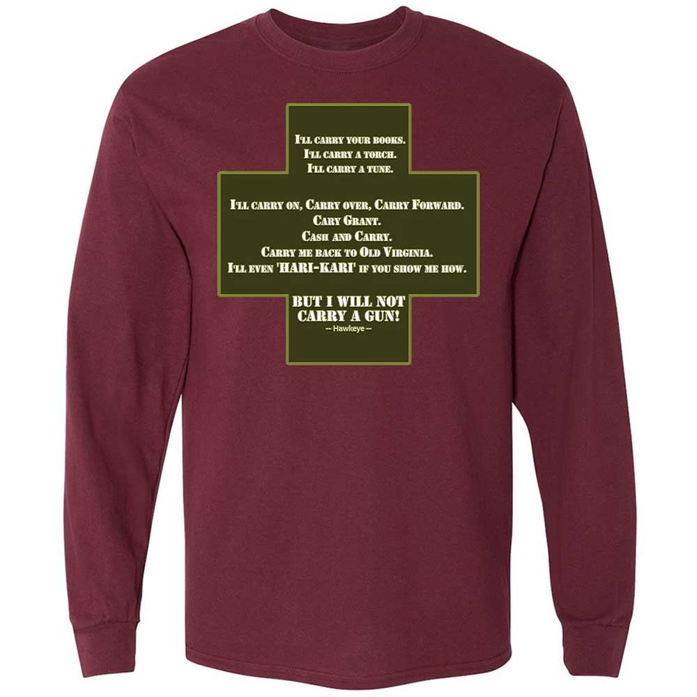 I Will Not Carry a Gun - Maroon - 16