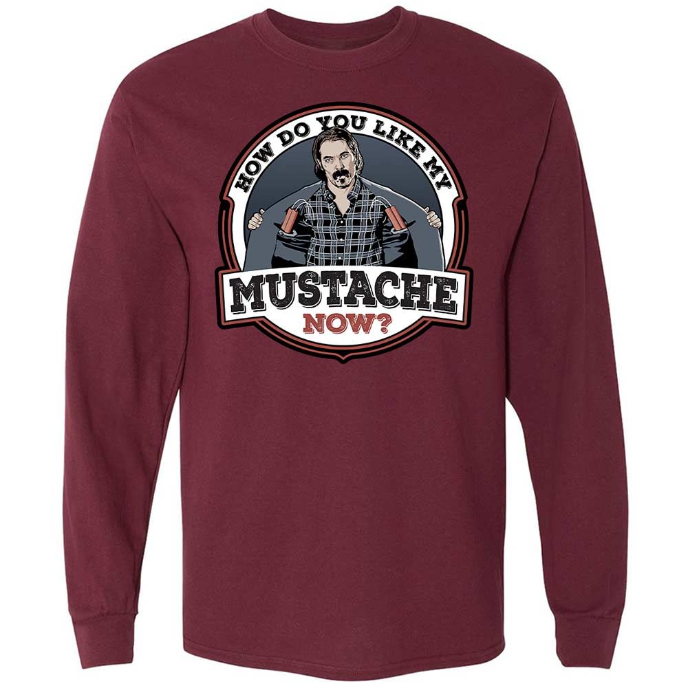 Long Sleeve T-Shirt - CS3XJPJY - Maroon - 16