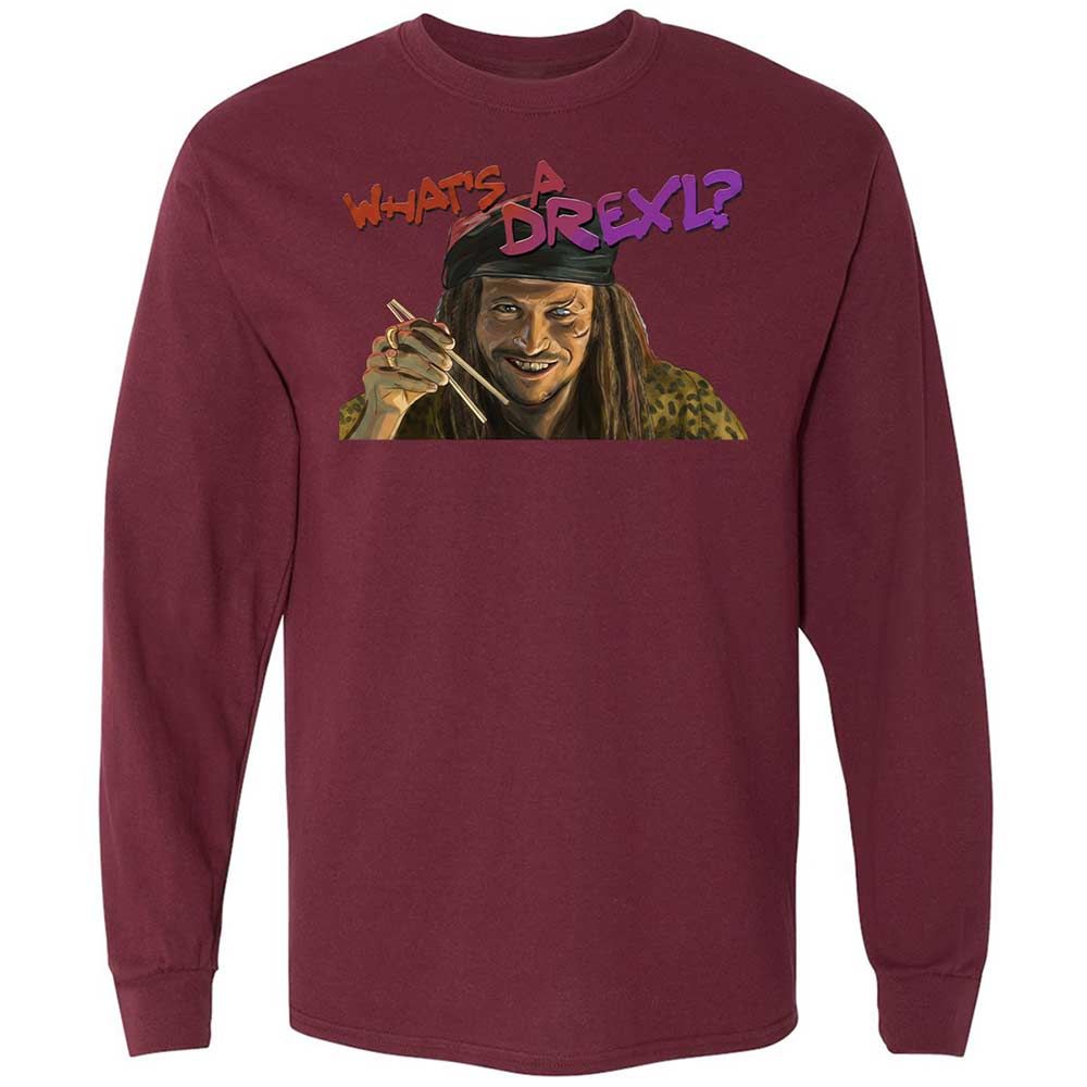 Long Sleeve T-Shirt - XE3BV4UN - Maroon - 16