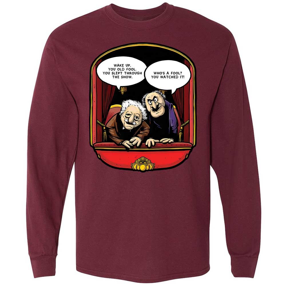 Statler and Waldorf (Wake Up) - Maroon - 16