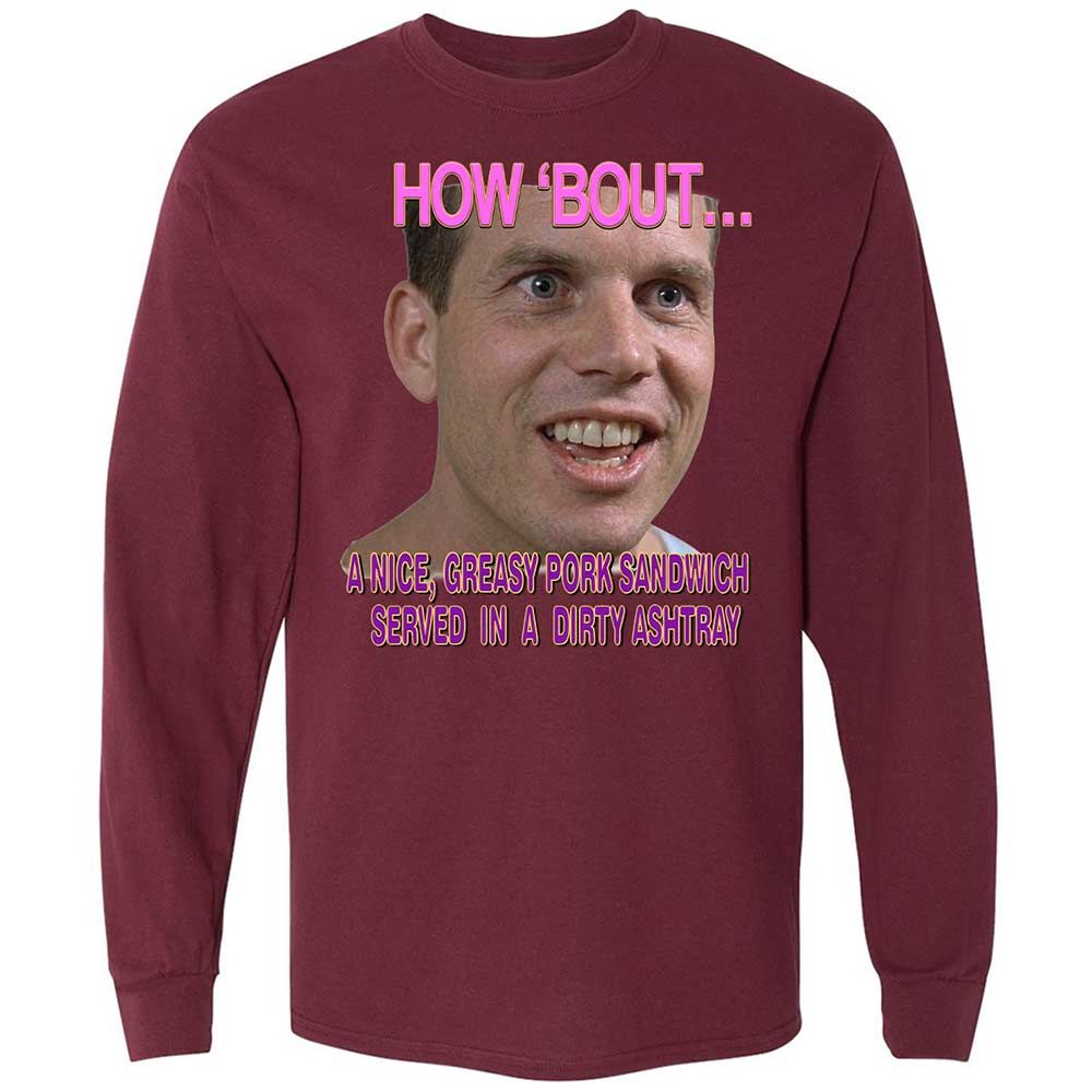 Long Sleeve T-Shirt - BVR694Q7 - Maroon - 16