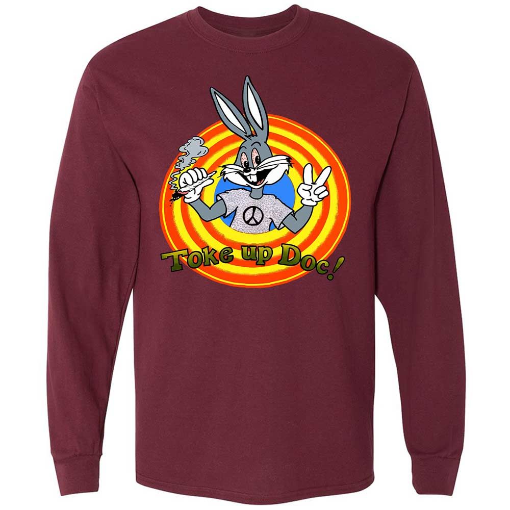 Long Sleeve T-Shirt - ZDB5RBPW - Maroon - 16