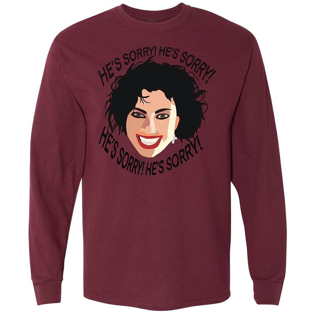 Long Sleeve T-Shirt - MNJNQDBA - Maroon - 16