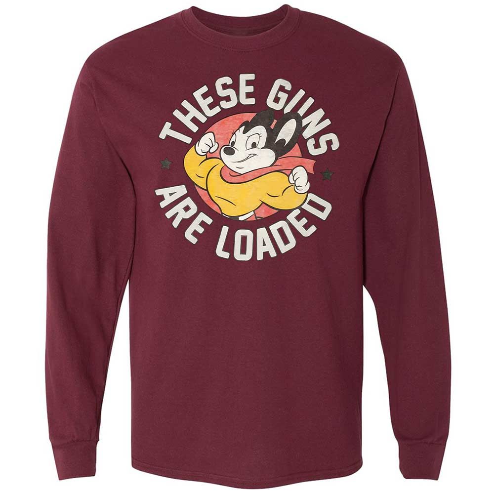 Long Sleeve T-Shirt - TNYGK58H - Maroon - 16