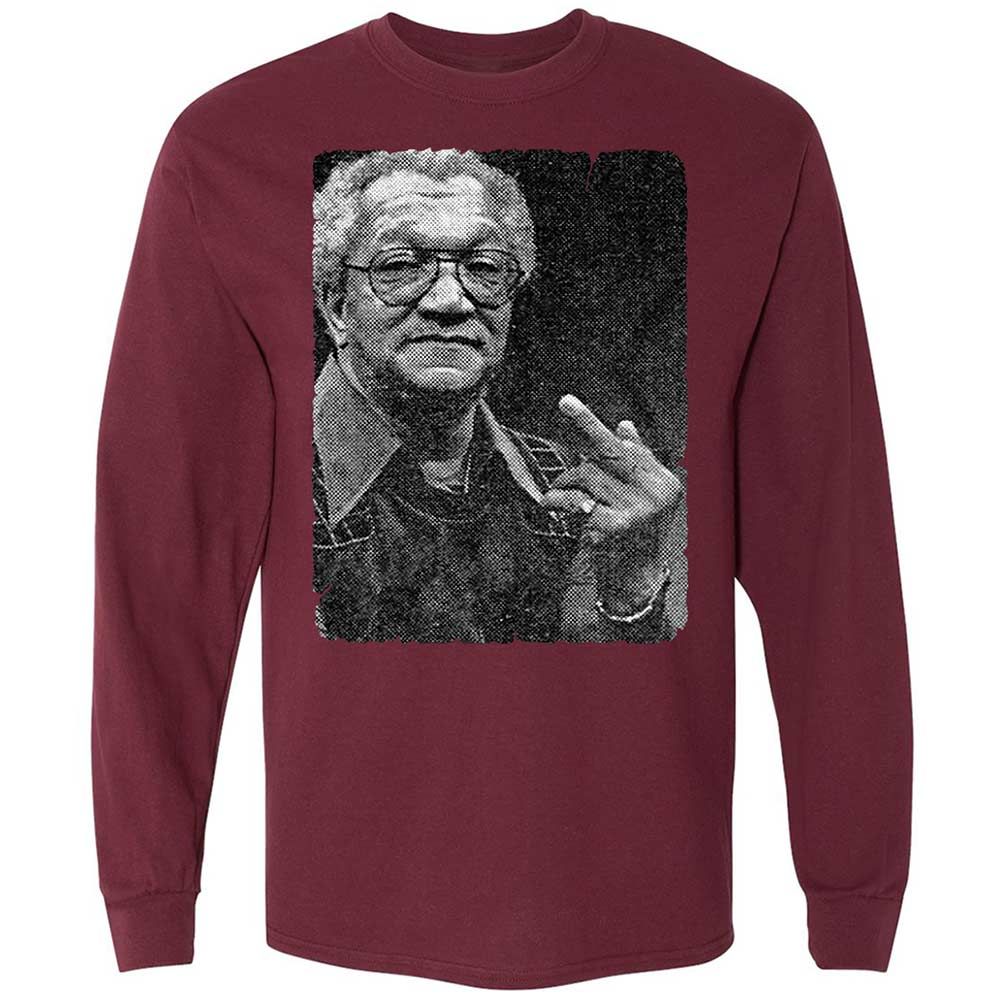 Long Sleeve T-Shirt - Q51ZVUQJ - Maroon - 16