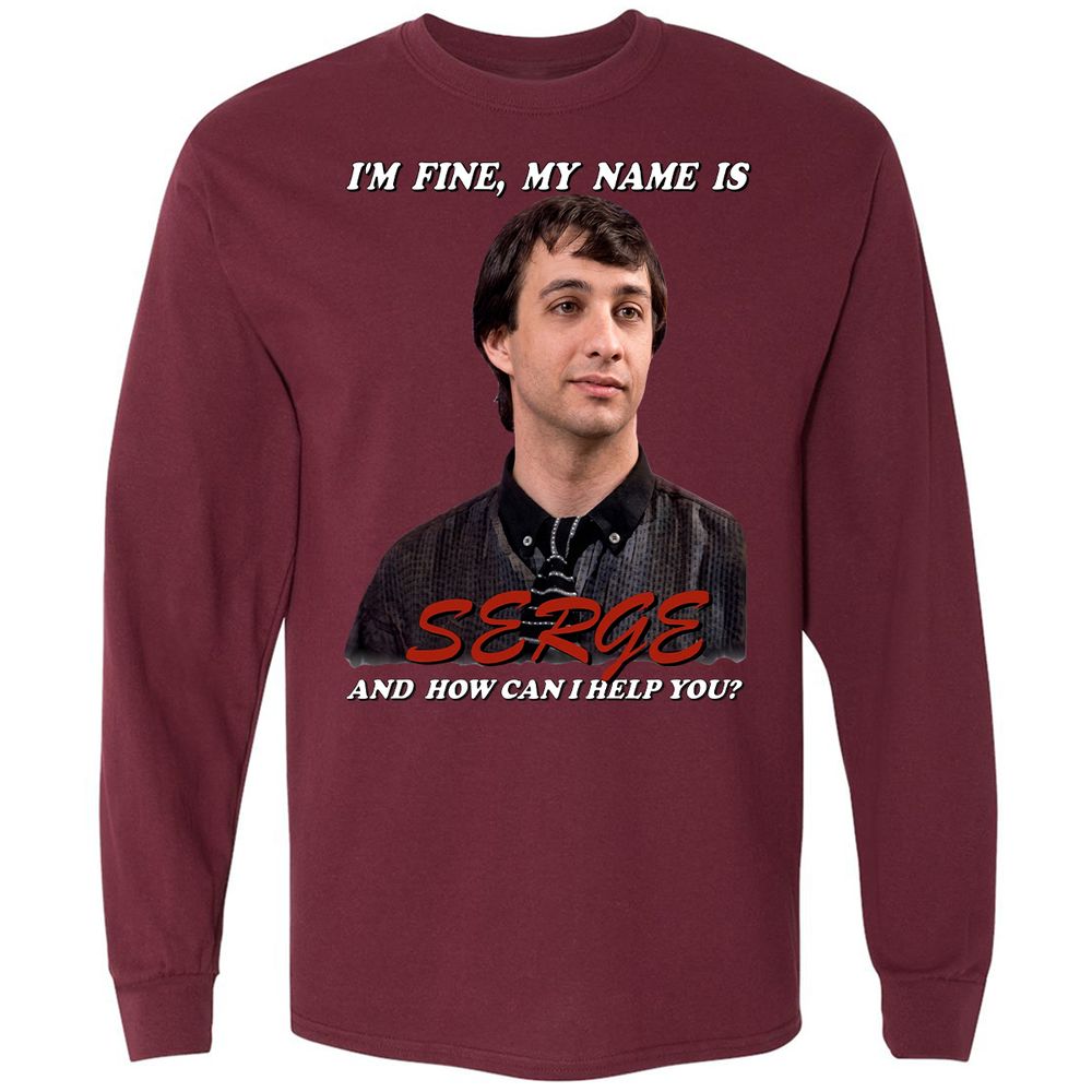 Long Sleeve T-Shirt - RL3NL6KP - Maroon - 16
