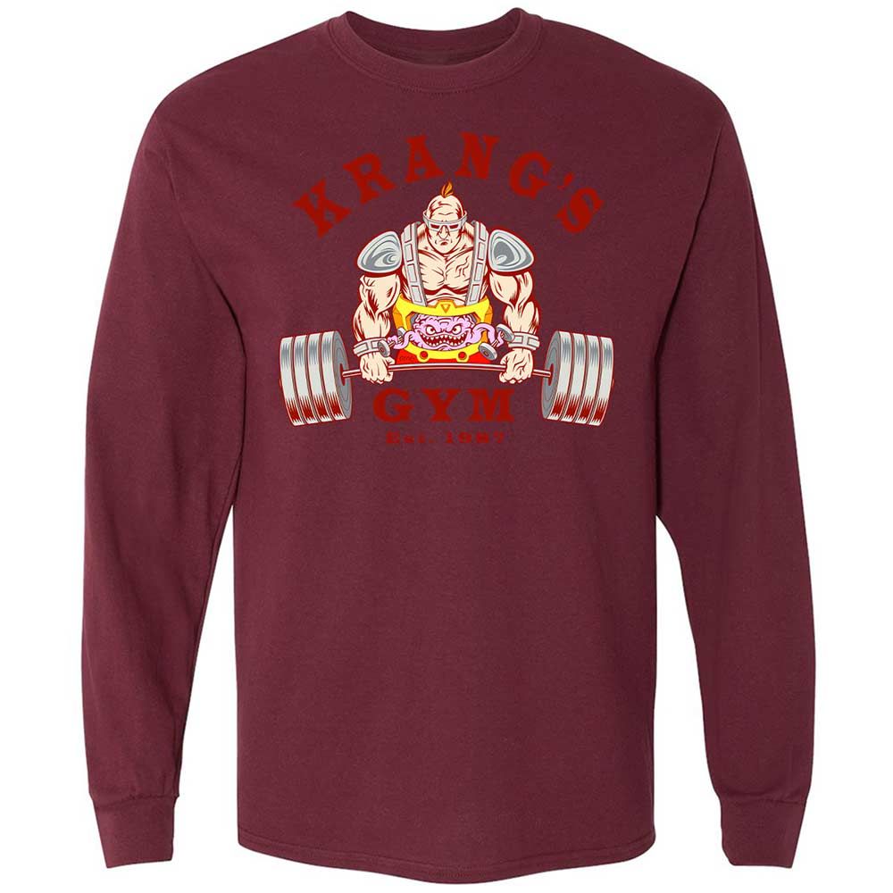 Long Sleeve T-Shirt - ZTJ85UP5 - Maroon - 16