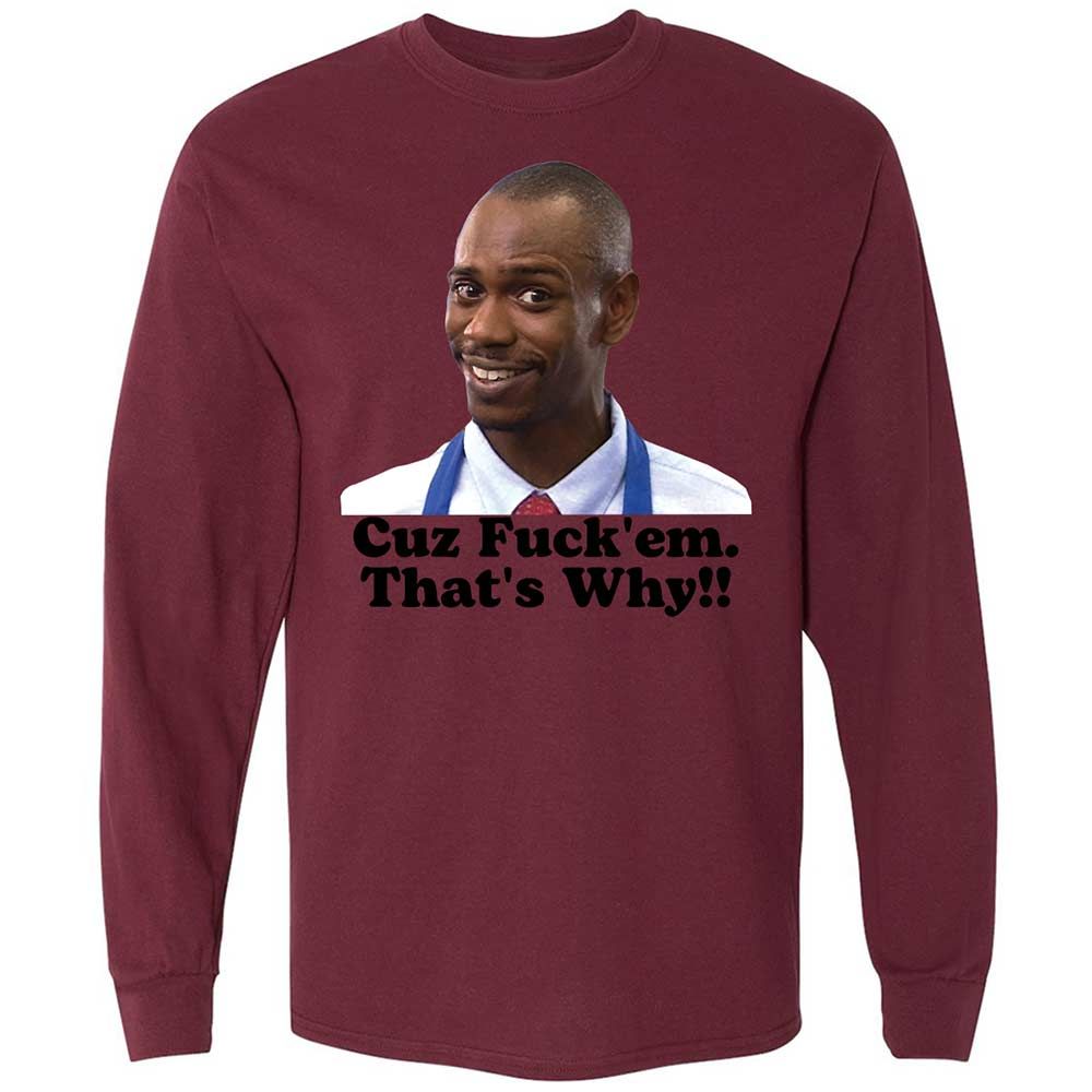 Long Sleeve T-Shirt - SKG6REP3 - Maroon - 16
