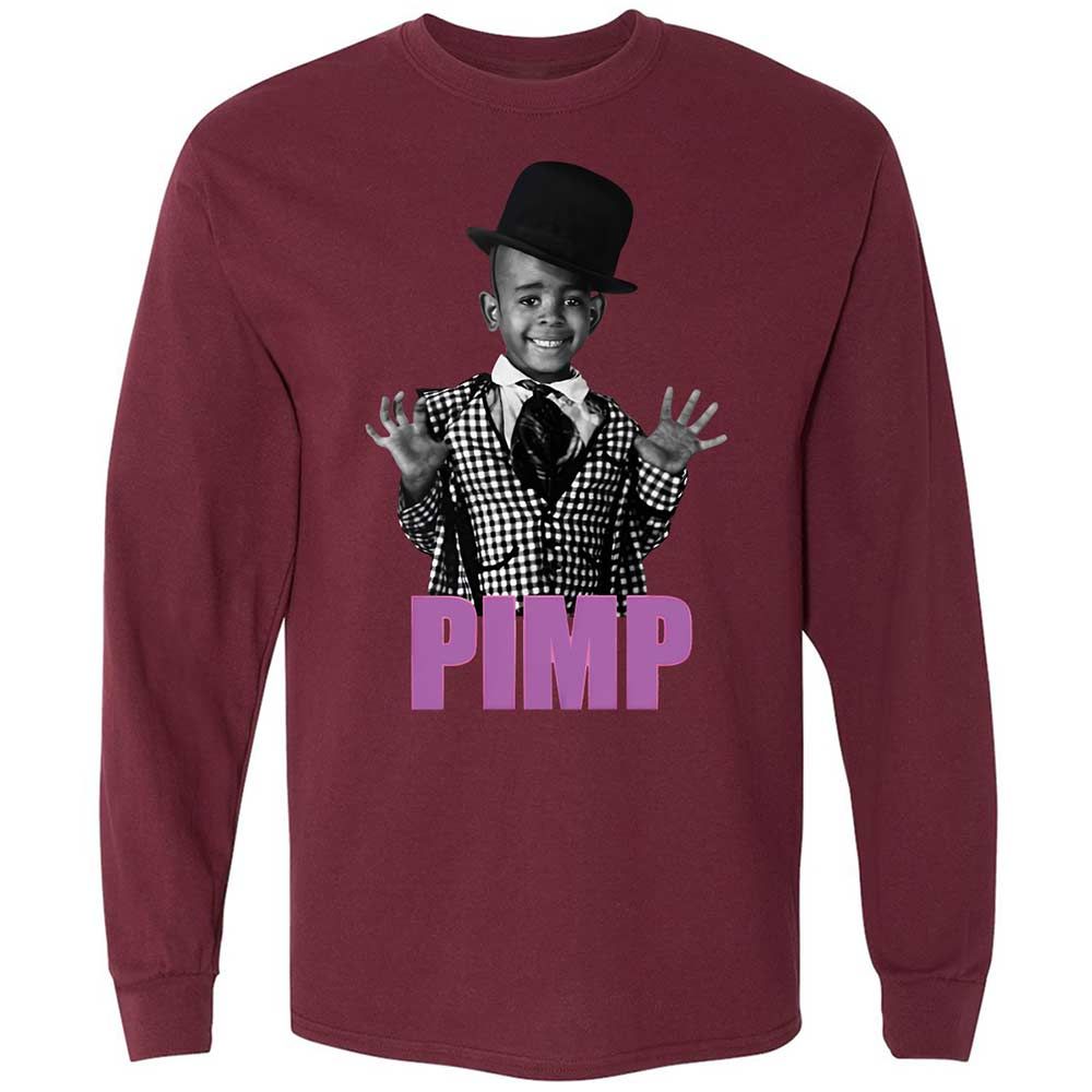 Long Sleeve T-Shirt - ZU39TEZM - Maroon - 16