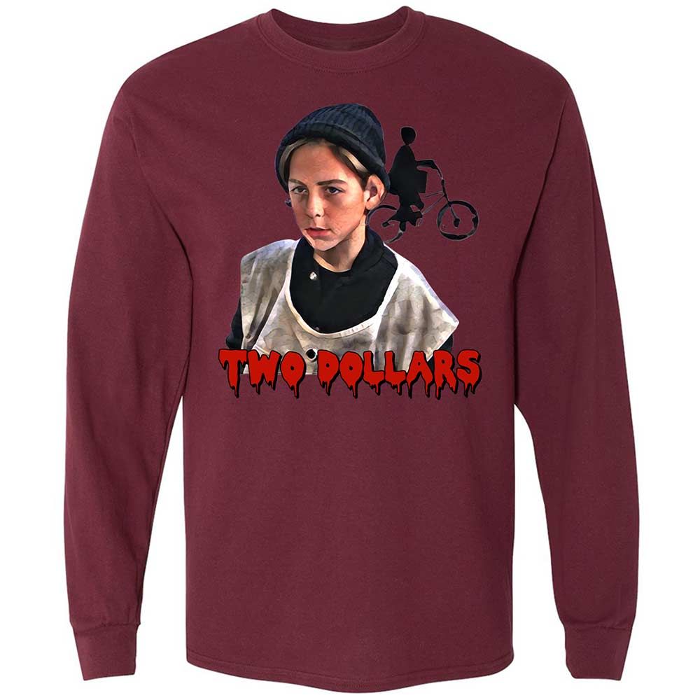 Long Sleeve T-Shirt - BRHNM7R6 - Maroon - 16