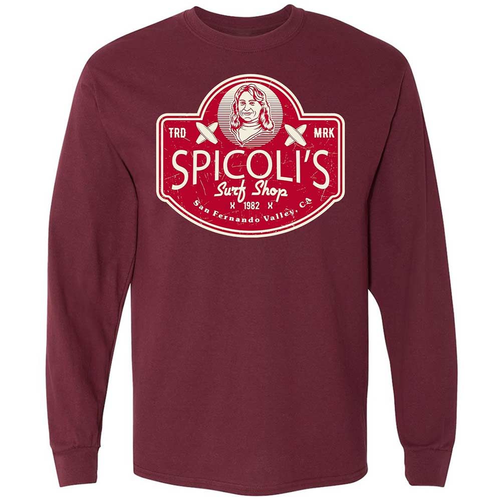 Long Sleeve T-Shirt - YP1JEJWX - Maroon - 16
