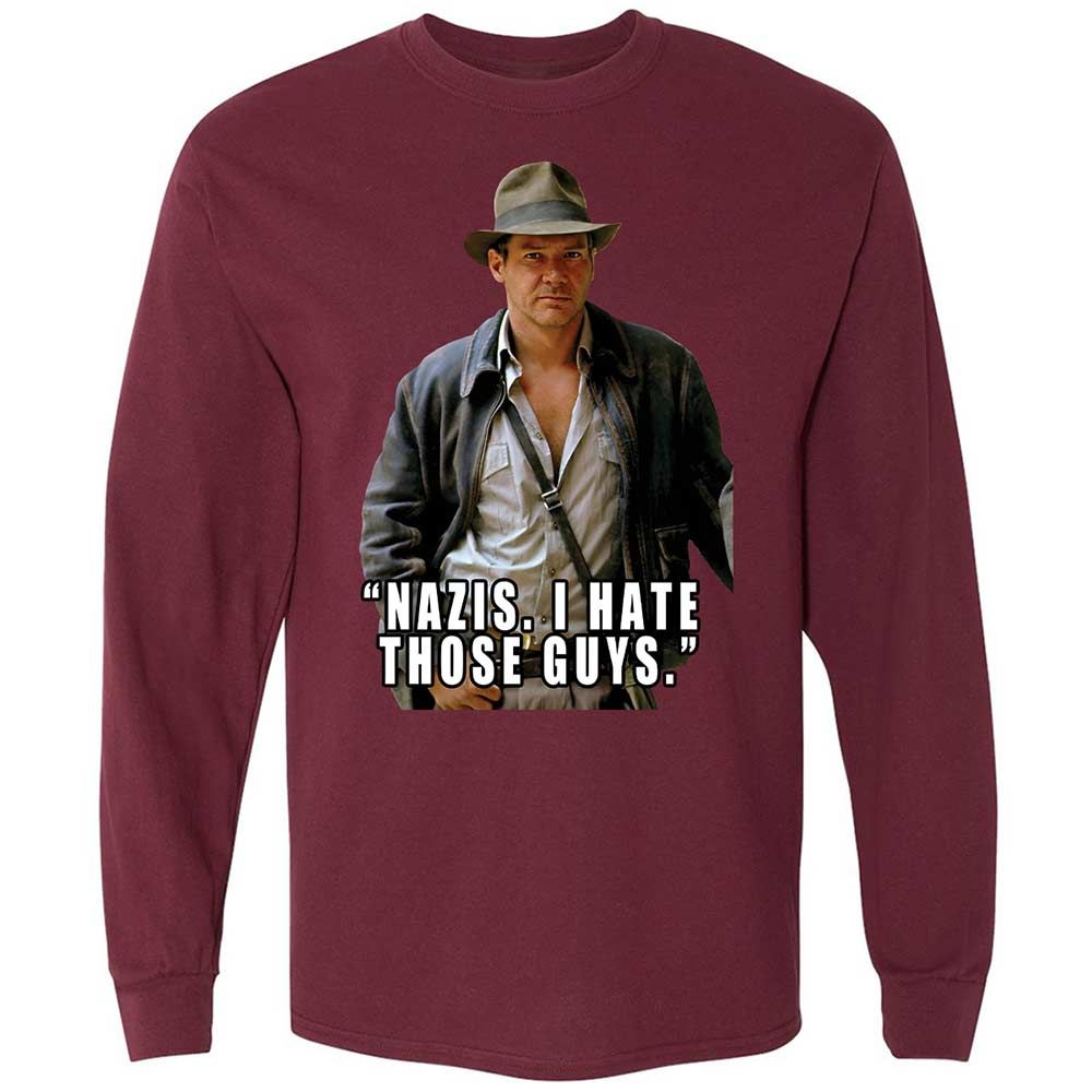 Long Sleeve T-Shirt - XB1M2V4P - Maroon - 16