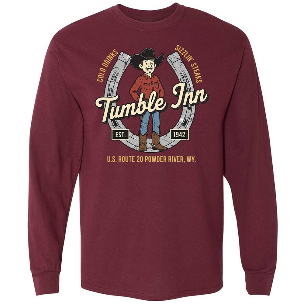 Long Sleeve T-Shirt - 4LYWMWHF - Maroon - 16