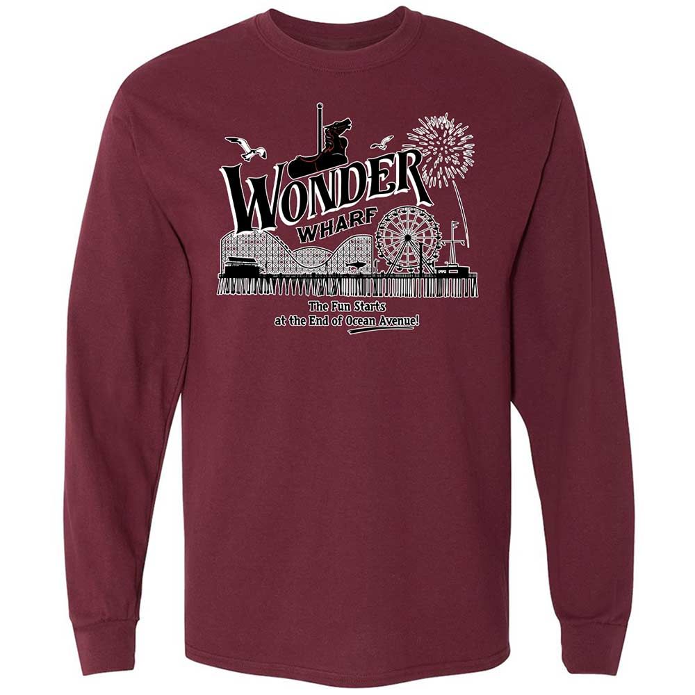 Long Sleeve T-Shirt - KXVQ49EX - Maroon - 16