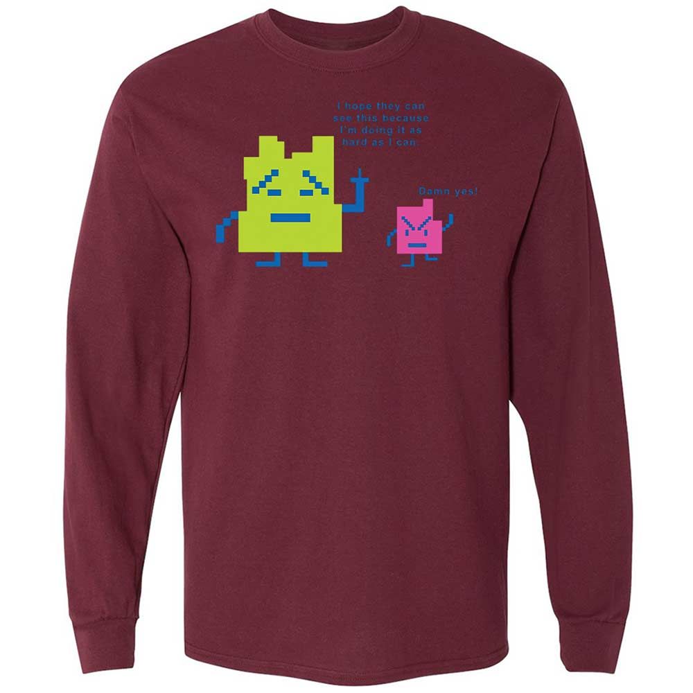 Long Sleeve T-Shirt - SMPANMPZ - Maroon - 16