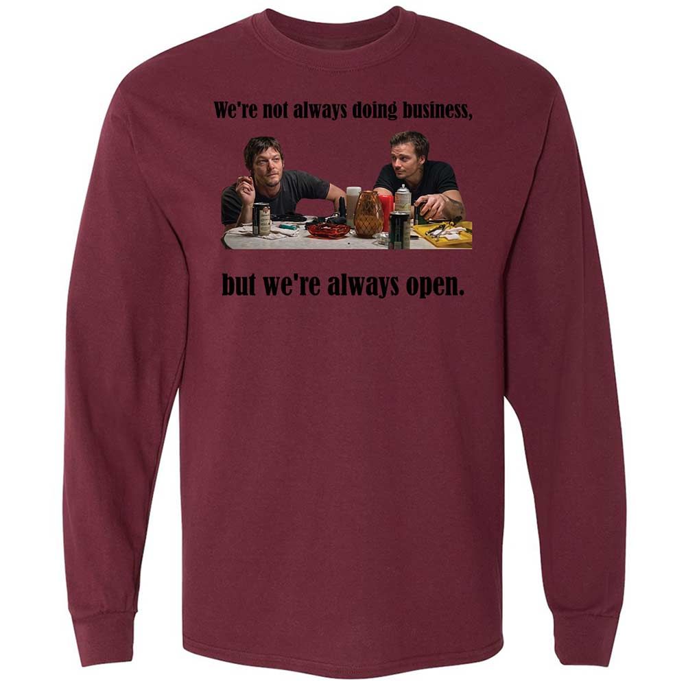 Long Sleeve T-Shirt - Y3JN99D6 - Maroon - 16