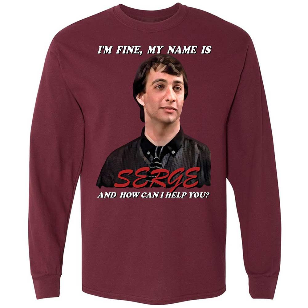 Long Sleeve T-Shirt - EJ3YVRL9 - Maroon - 16