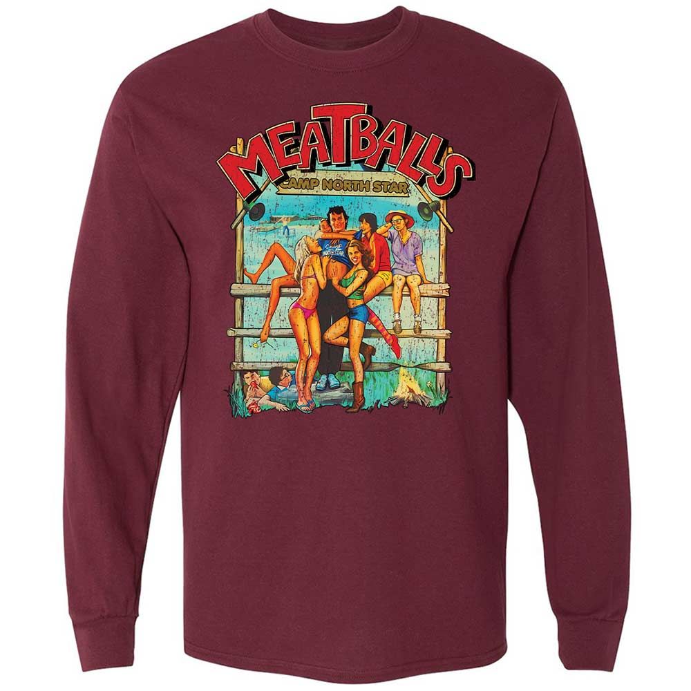 Long Sleeve T-Shirt - GDPZBPXD - Maroon - 16
