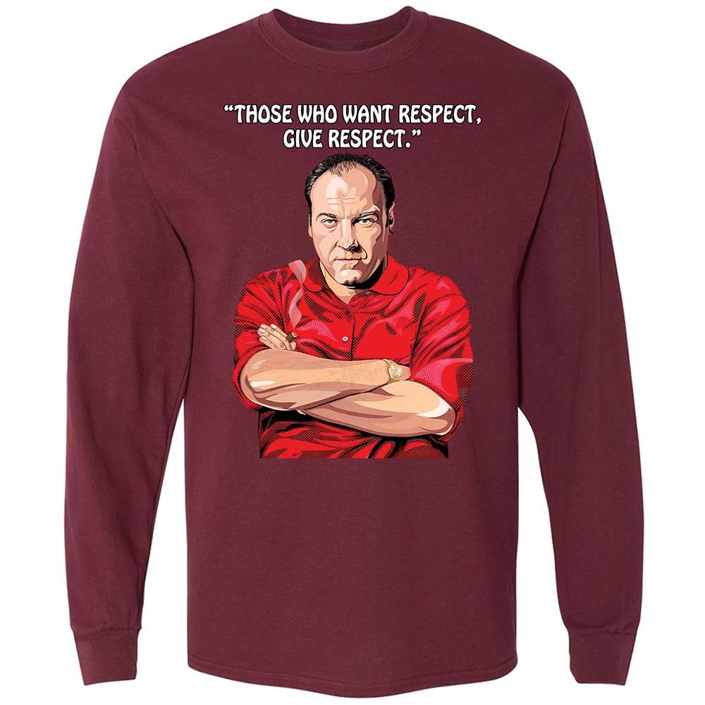Long Sleeve T-Shirt - T7E9W3SP - Maroon - 16