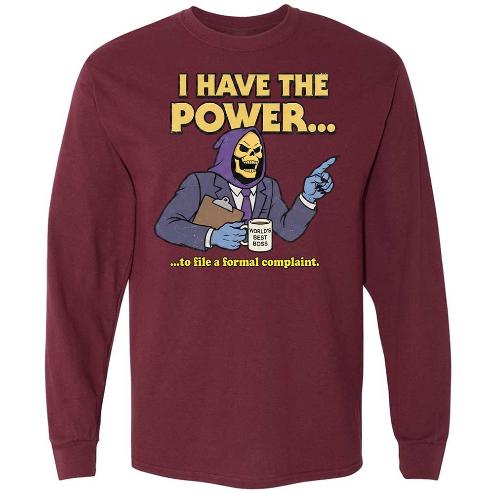Long Sleeve T-Shirt - 5HAV4SR5 - Maroon - 16