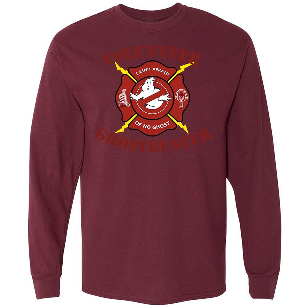 Long Sleeve T-Shirt - AJD93XXV - Maroon - 16