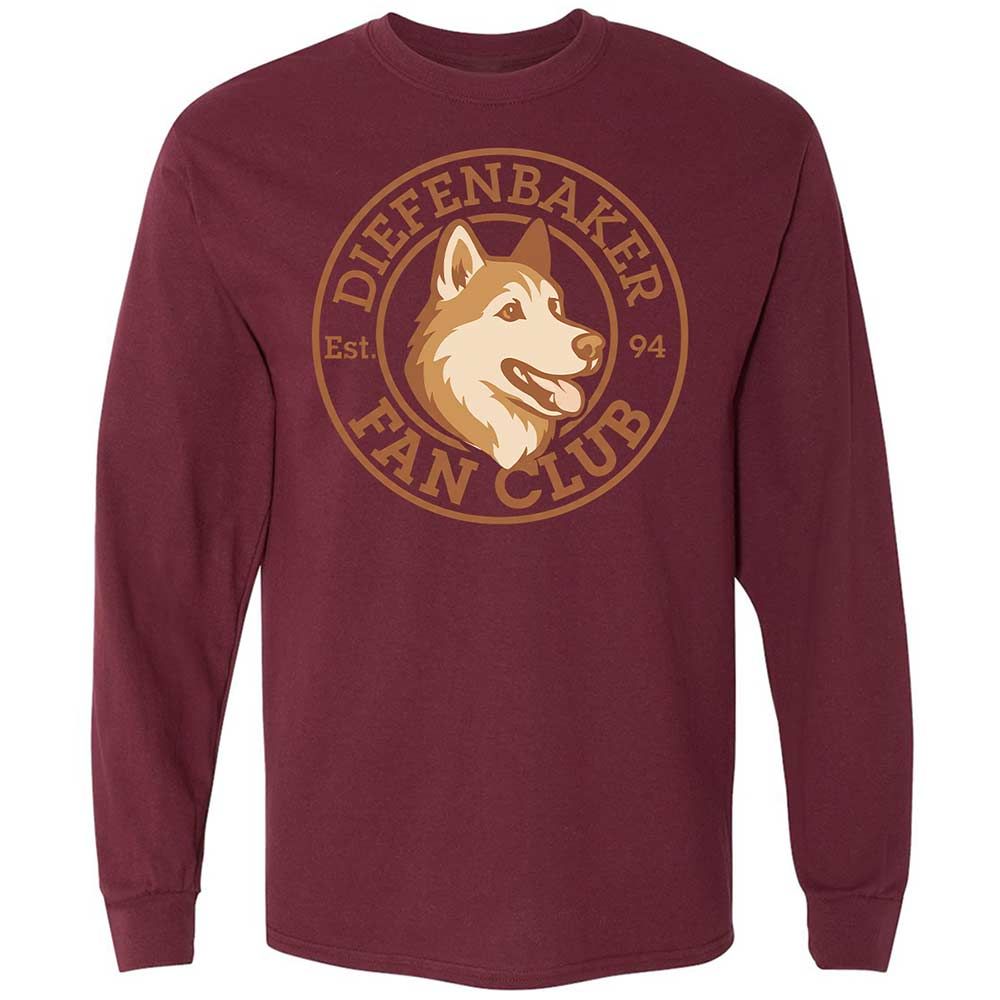 Long Sleeve T-Shirt - 9G9KTCLP - Maroon - 16