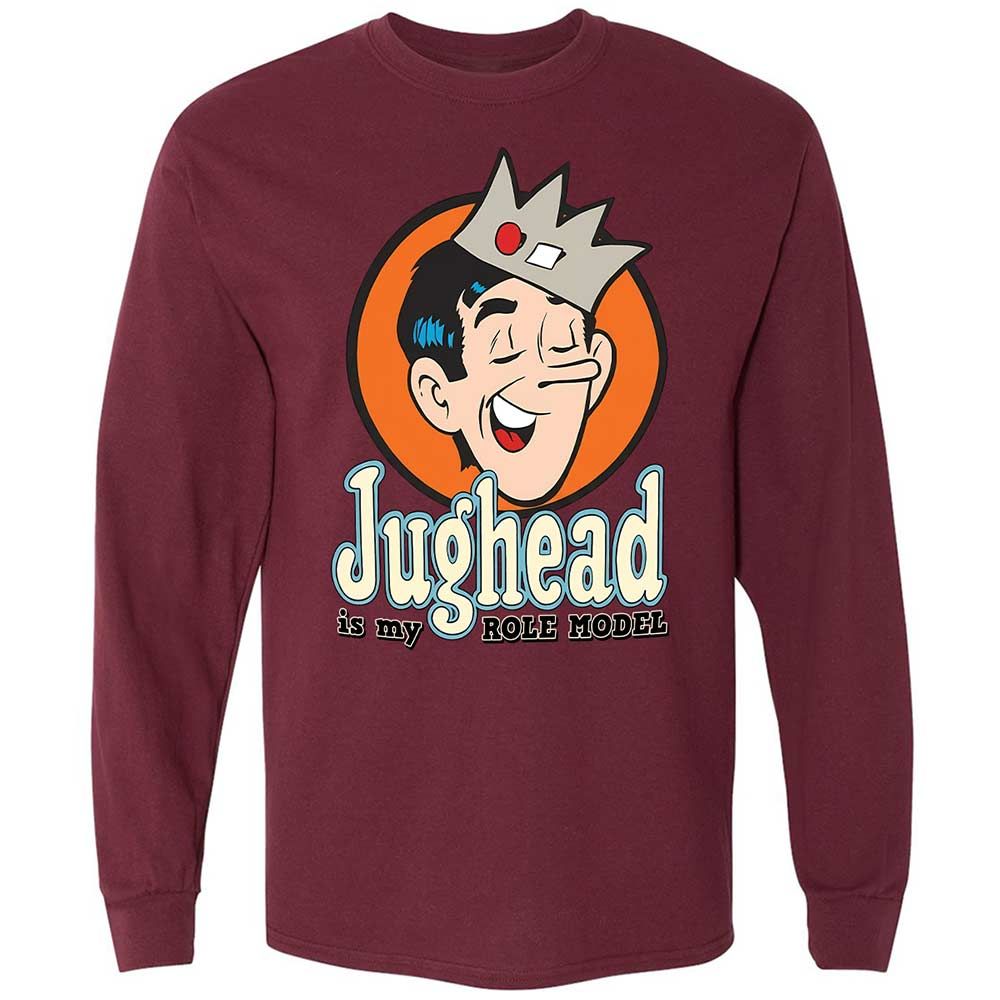 Long Sleeve T-Shirt - HLAT2BD4 - Maroon - 16
